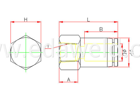 PCF Pneumatic Quick Connector Fittings